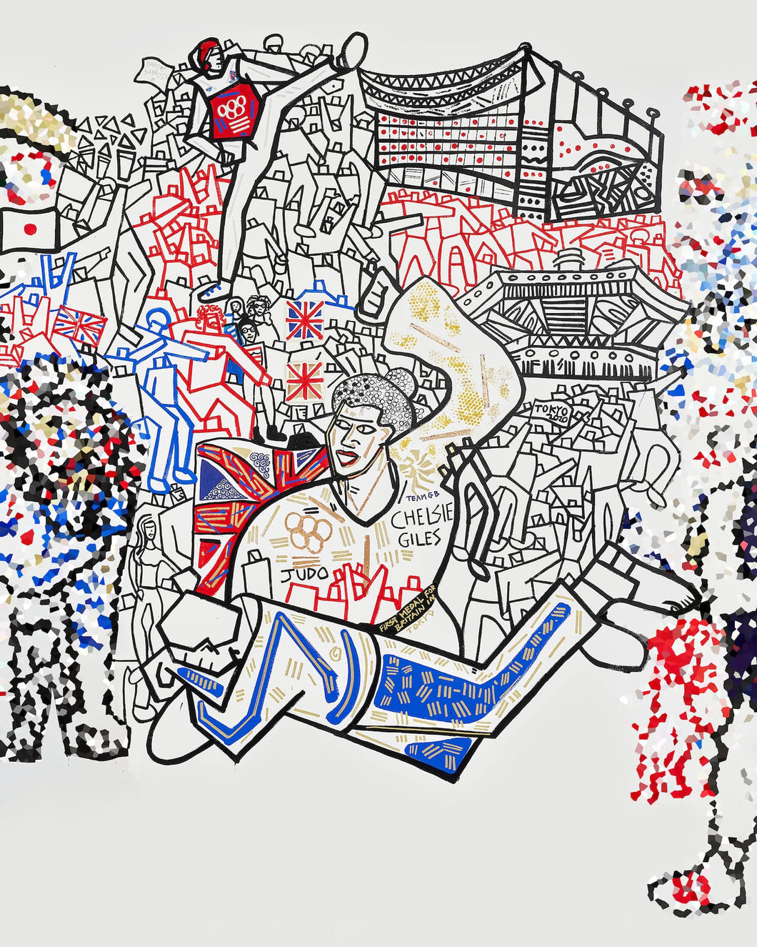 Ben Mosley's Tokyo 2020 Mural – 25th July 2021